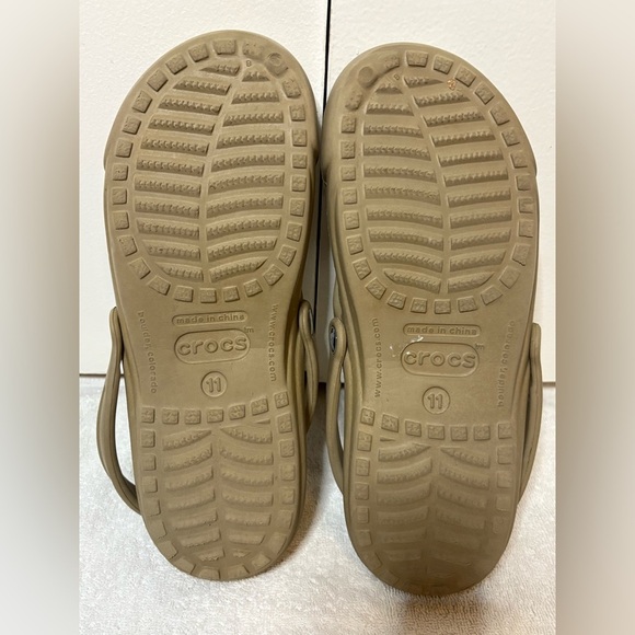 Crocs Men’s Slip On Sandals Beige Size 11 - Picture 6 of 6